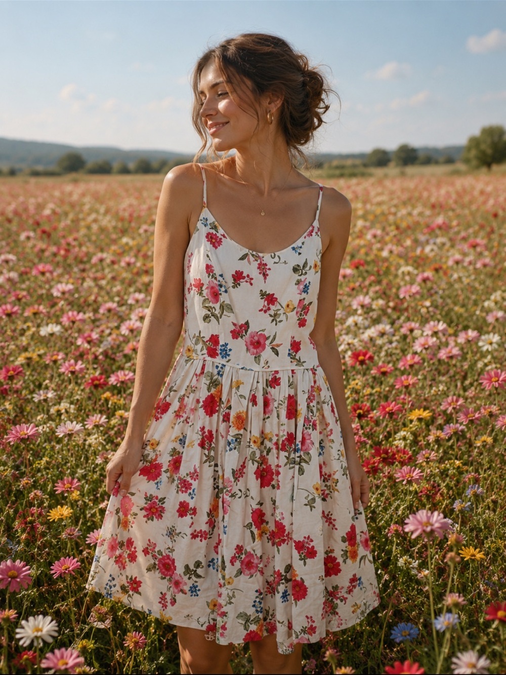 GORGEOUS GAL MEETS GLAM LINEN OPEN BACK DRESS W/POCKETS SIZE 12